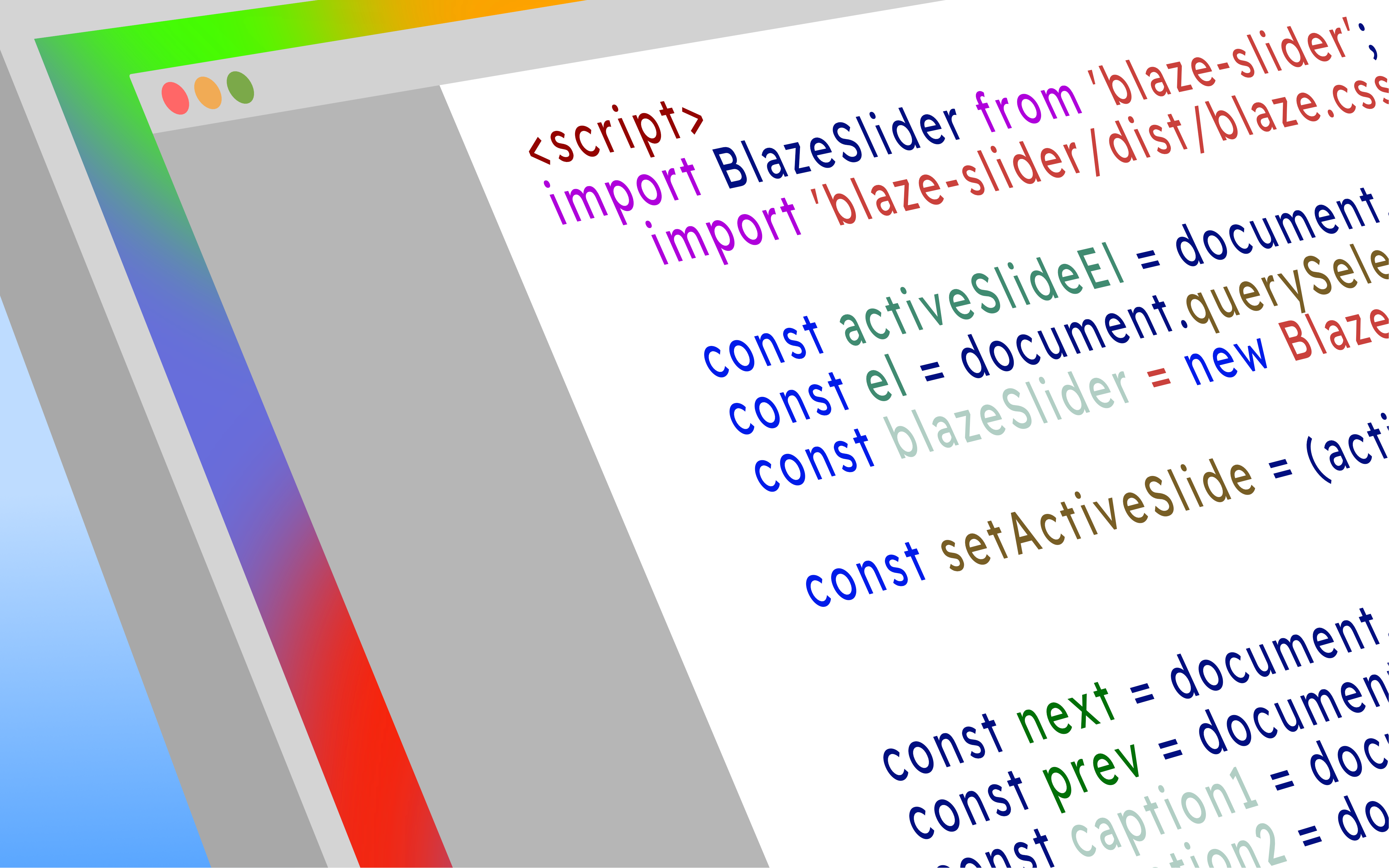 Illustration von JavaScript-Code